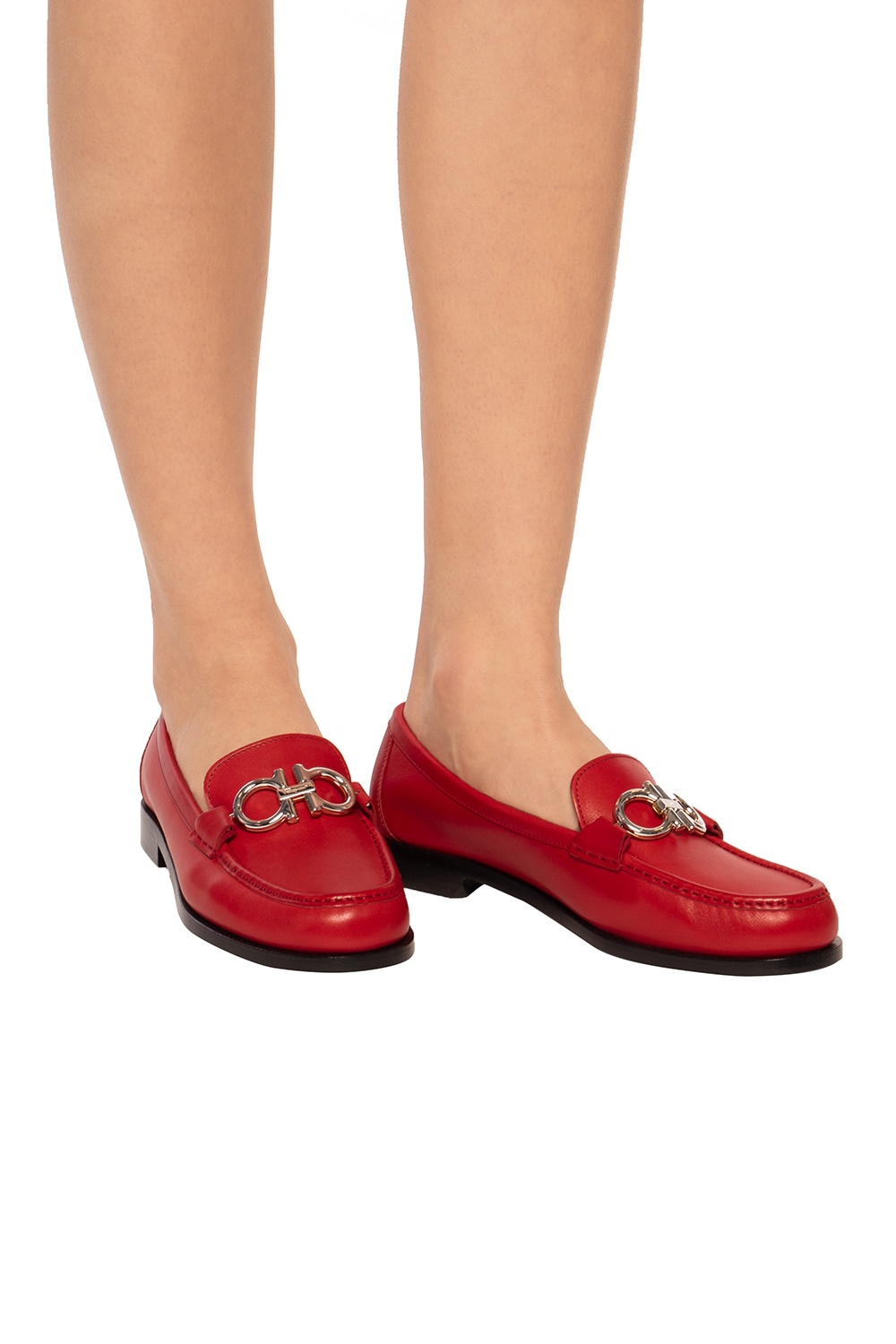 Red ferragamo clearance loafers